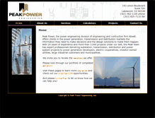 Tablet Screenshot of peakpwr.com